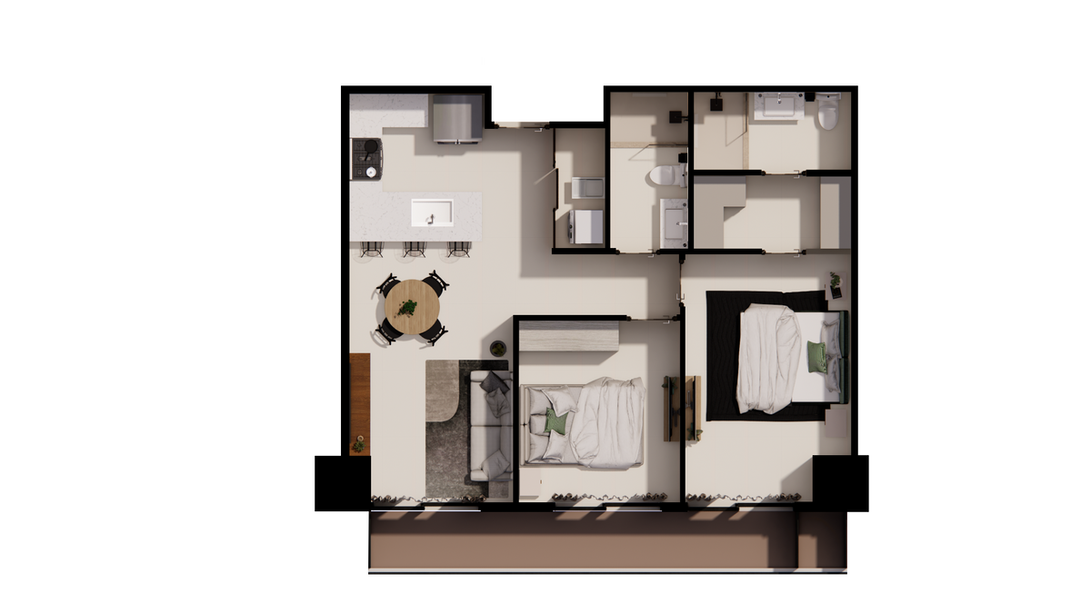 Tipo B - 78.34 m²